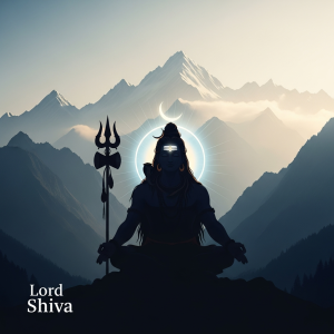 lord shiva bhakti category image with trishul and meditation
